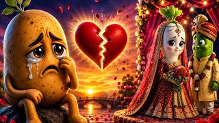 😭💔 Dil Chhoo Lene Wali 3D Sabzi Cartoon Kahani | Emotional Vegetable Story Noticias