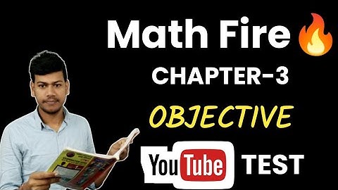 🛑Math Chapter 3 Objective Test ||10th Math Chapter 3 Test🔥