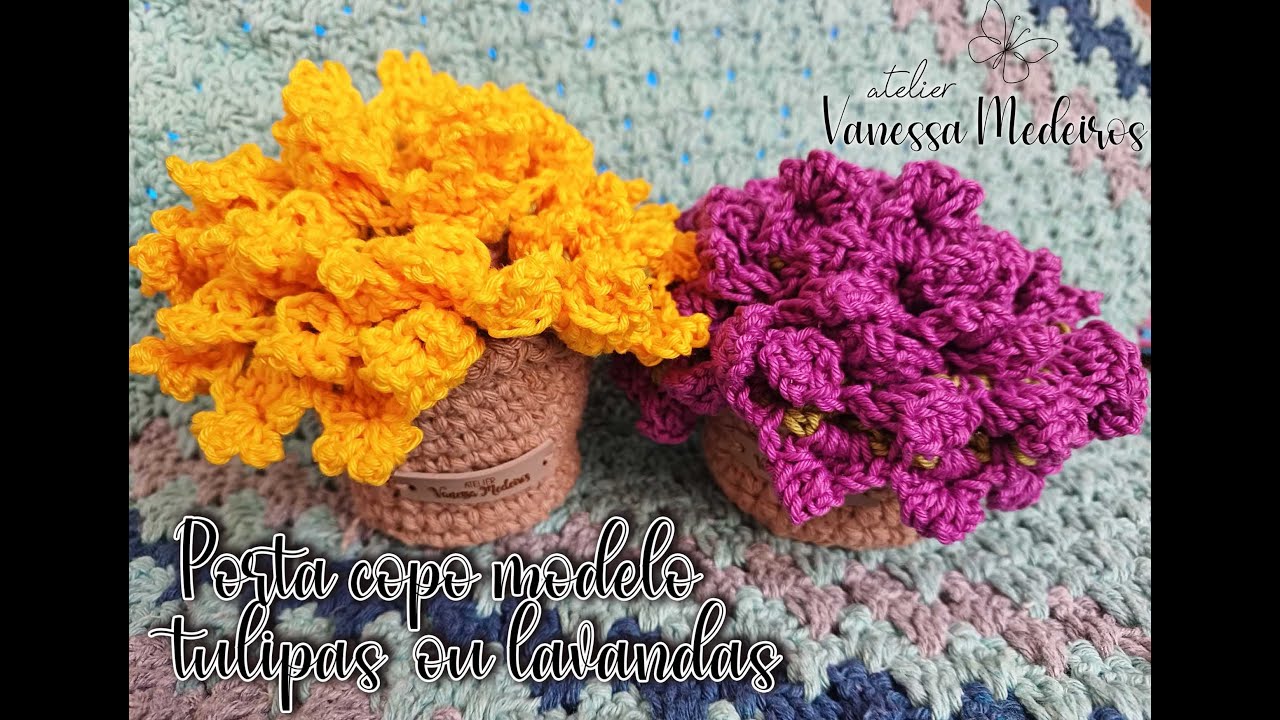 Vasinho porta copos tulipas ou lavanda