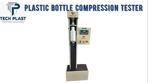Computerised Plastic Bottle Compression Tester, Top Load Tester. Techplast Testing Machines. Plastic