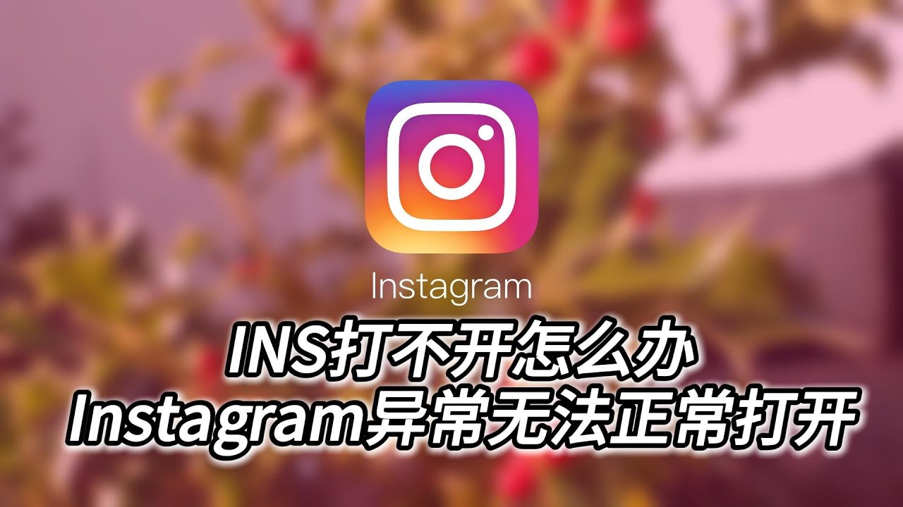 Ins打不开怎么办instagram异常无法正常打开？instagram Ins分享 Ins工具 Instagram打不开怎么办 