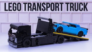 LEGO Custom Transport Truck Speed Champions MOC Tutorial