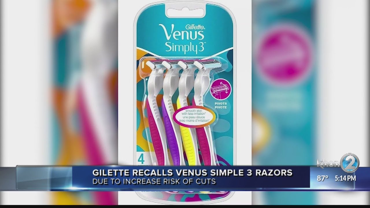 Gilette recalls popular razor