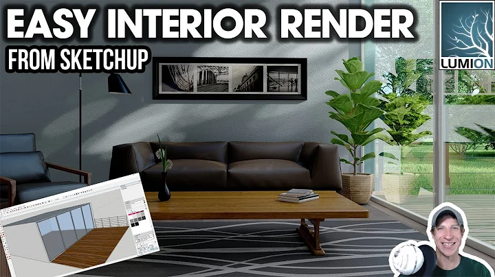 Easy INTERIOR RENDER in Lumion from SketchUp Model!