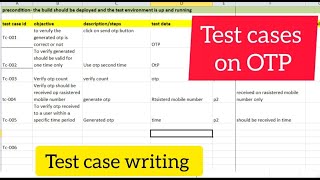 Test Case Best Practice on OTP || one Time Password Test cases || OTP Test case #testing #testcase