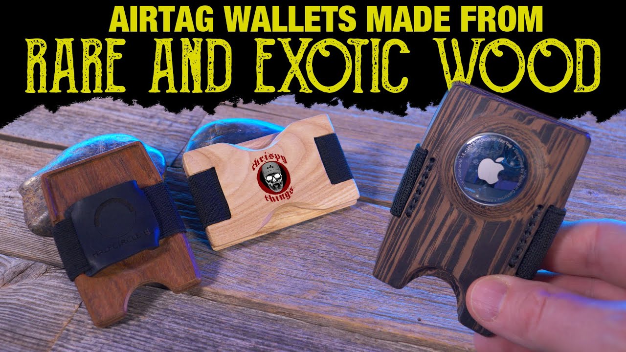 Are these the BEST Apple AirTag wallets? HalfCircle Rare & Exotic Wood Wallets!
