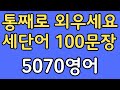 3단어로 끝내기 | 5070을 위한 현실 영어회화 100문장 | 편하게 흘려듣기 하세요
