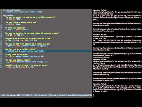 Clojure Koans: Vectors