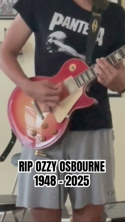 ozzy osbourne paranoid guitar cover