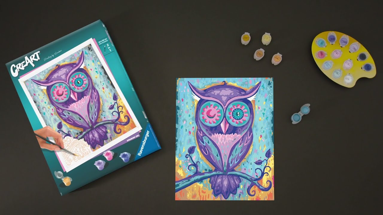 Dabble Kit Dipingi con i Numeri – Pittura con i Numeri su Tela per Adulti Principianti, Kit di Pittura per Adulti, Design Floreal