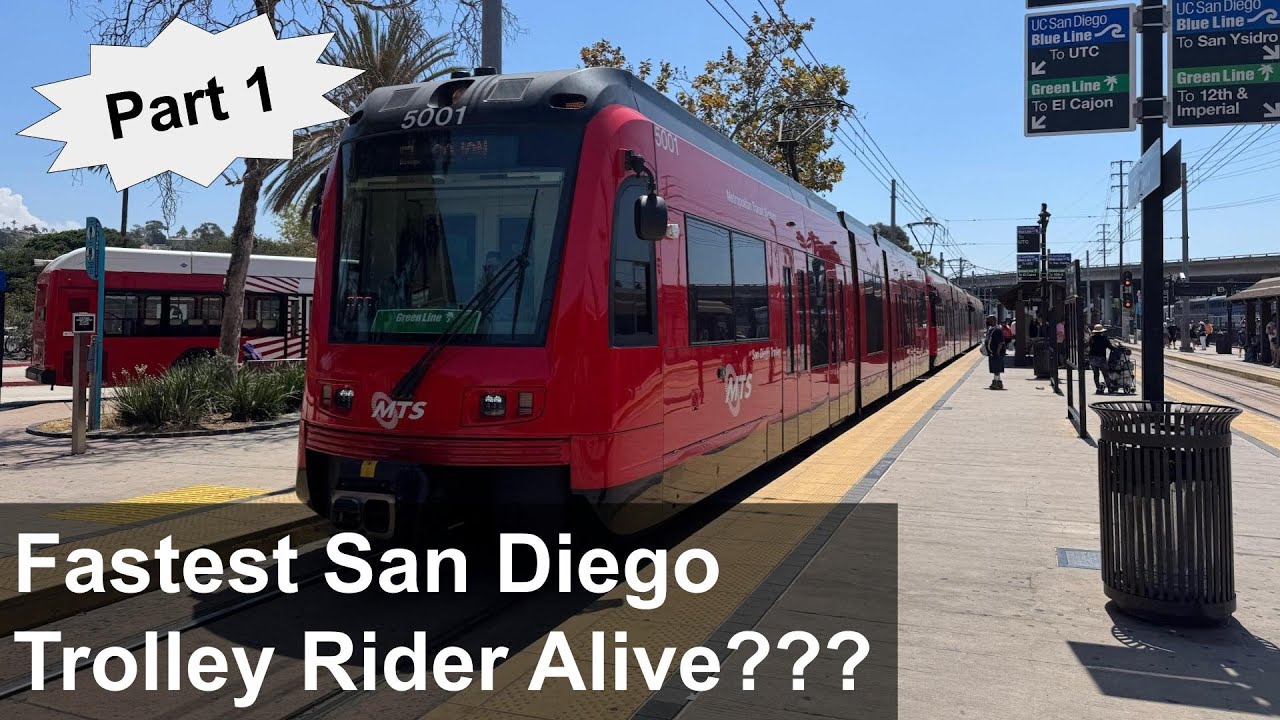 Trolley Rider Fastest San Diego Trolley Rider Alive??? (SDMTS Speedrun Part 1) - YouTube