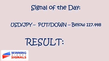 Free Trading Signal Provider - For Binary Options and Forex - For January 14th