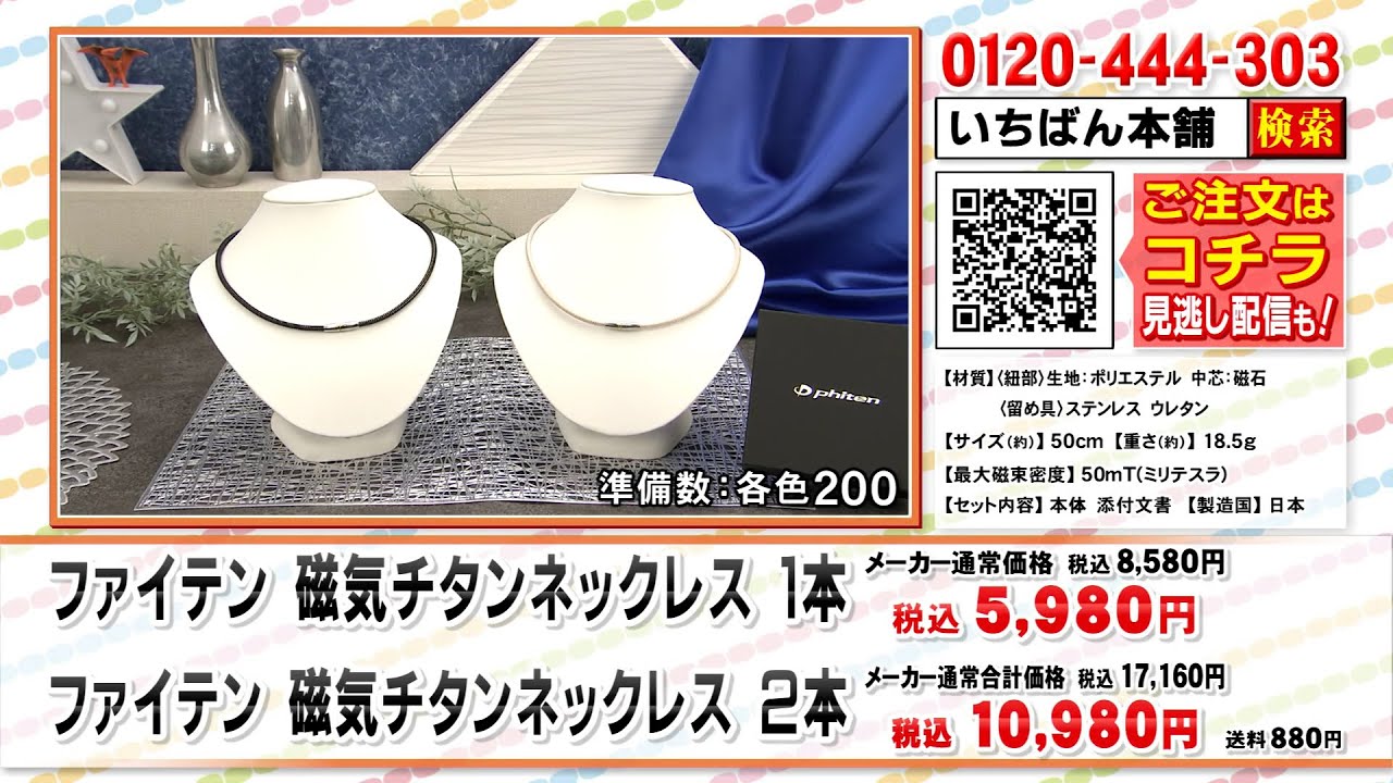 ファイテン 磁気チタンネックレス(ブラックシルバー): 美容・健康