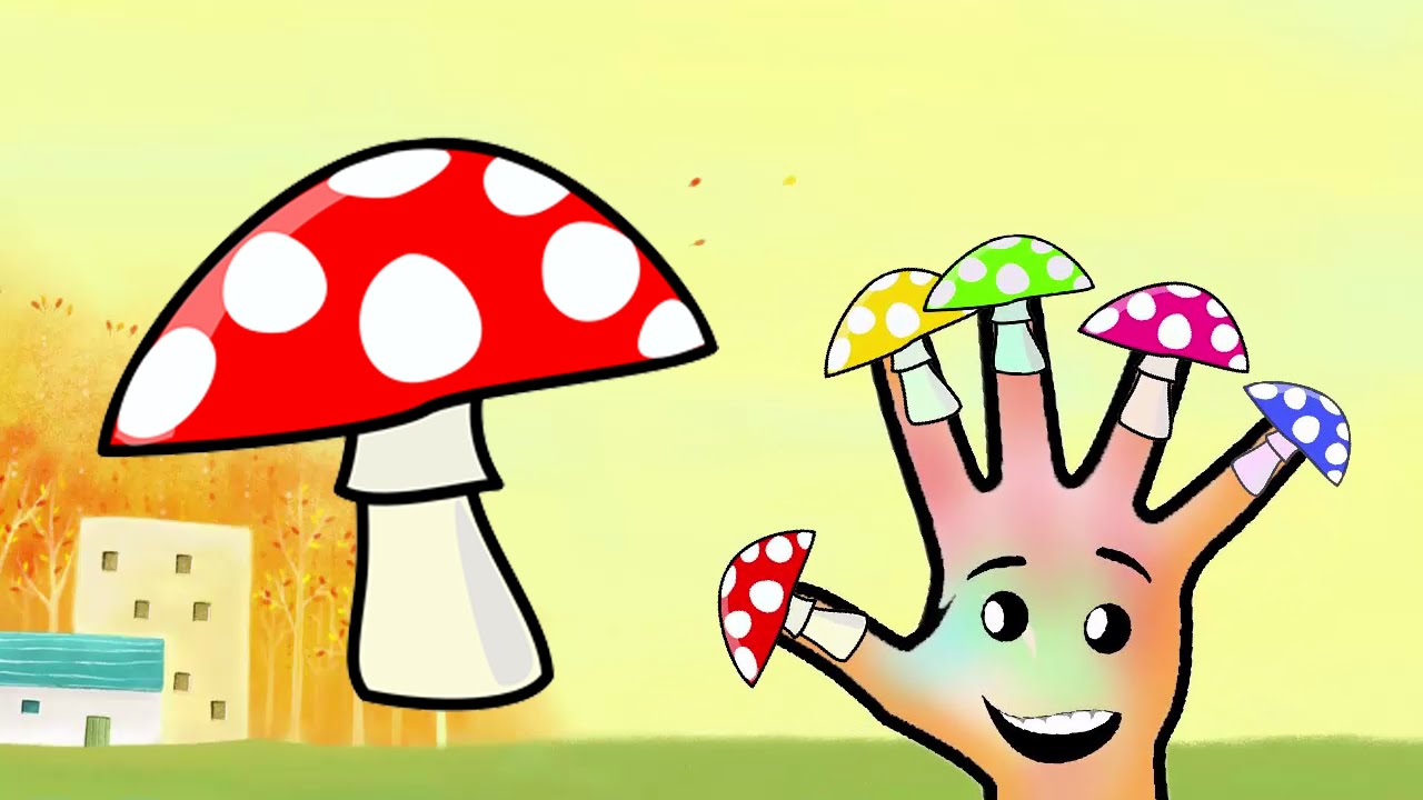 Cartoon Finger Family Mushroom Finger Family Nursery Finger Family