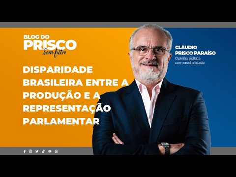 Disparidade brasileira entre a produção e a representação parlamentar