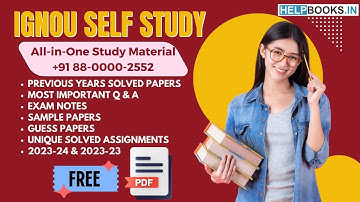 IGNOU Solved Question Papers | IGNOU Best Quality solved papers for IGNOU Exam