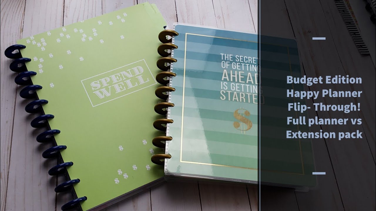 Happy Planner Flip-Through: Full Planner vs Extension Pack