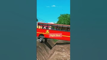 MSRTC Bus On Pothole 🔥🔥 #shorts