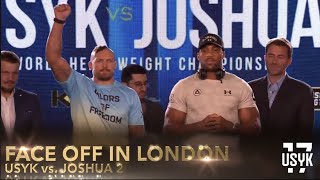 FACE OFF in LONDON | USYK vs. JOSHUA 2