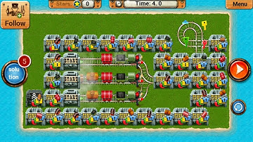 Rail Maze 2 Short Level Gameplay - Train Puzzle Game - Android Gameplay #2183