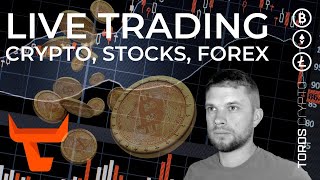 NEW YORK TRADING SESSION LIVE!! CRYPTO, STOCKS, FOREX 📈📉