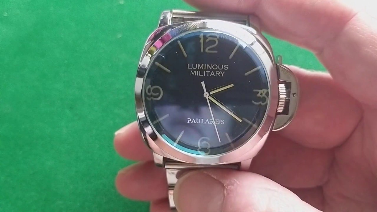 Paulareis PAULANIS LUMINOUS MILITARY ミリタリー自動巻き腕時計 Fake 