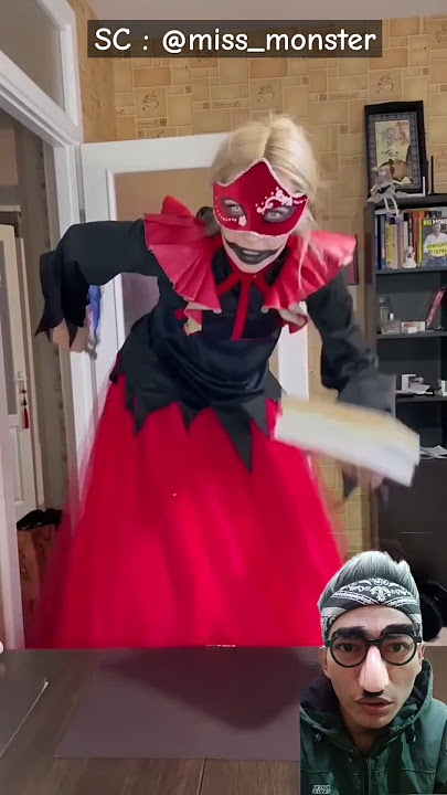 TAKUT SEKALI, ADA HANTU JELANGKUNG #shortsfeed #shorts #videoshort @miss_monster