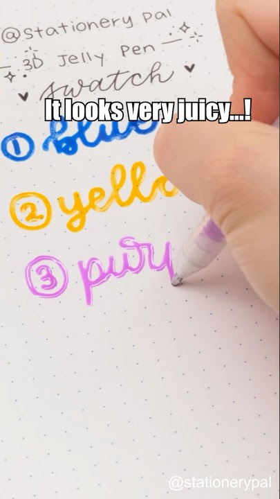 Do you offen DIY? 🔍 3D Jelly Pen #stationerypal #fyp #stationery