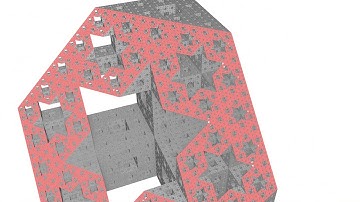 Cross Section of the Menger Sponge (Level 8)