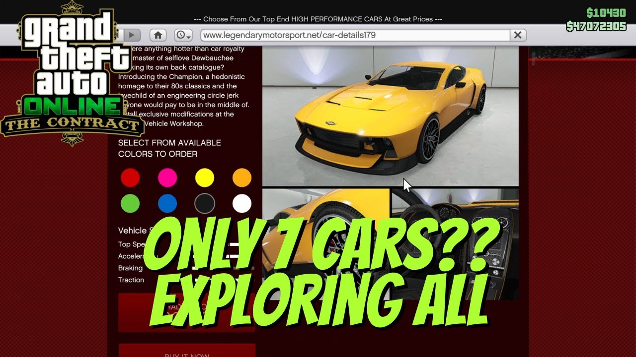 Exploring all the new cars | The Contract DLC | GTA ONLINE