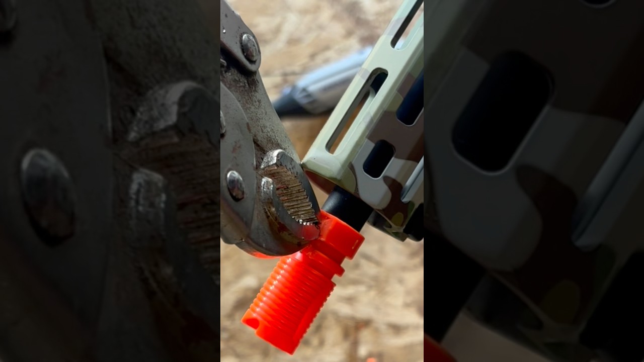 How to remove the orange tip from an airsoft gun(without ruining it) 
