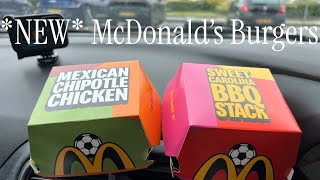 McDonalds Mexican Chipotle Chicken Burger Review , McDonalds Sweet Carolina BBQ Stack Burger Review