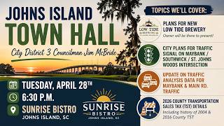 Summary of Apr 28 2026 Town Hall at Sunrise Bristro, Johns Island