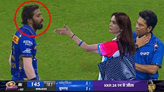 Huge Drama between Nita Ambani & Hardik Pandya front in Sachin Tendulkar after MI lost against KKR