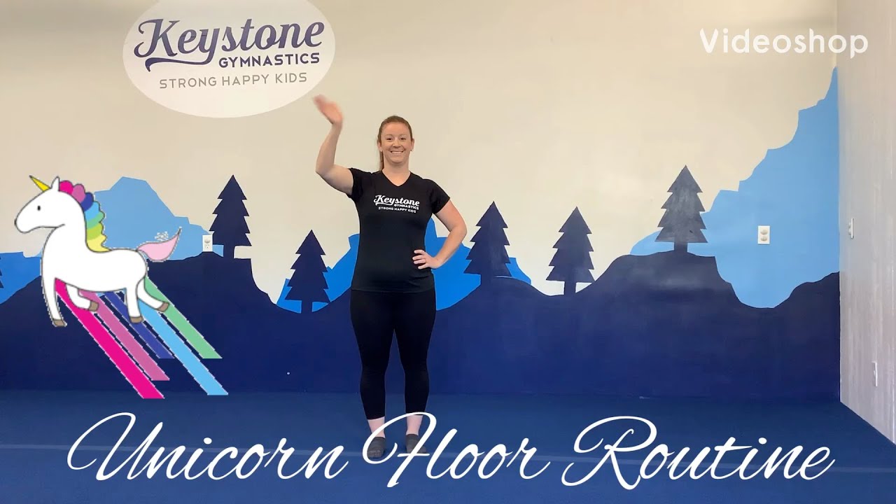 Keystone Gymnastics - Instructional Unicorn Floor Routine