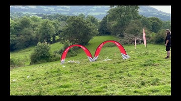 Flying a Bixler 2 RC plane through an FPV gate