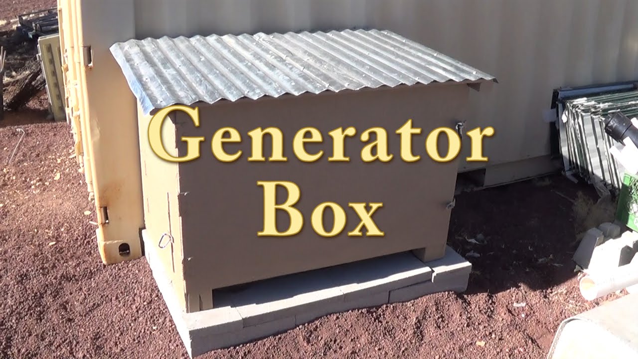 how to build a soundproof box for a portable generator