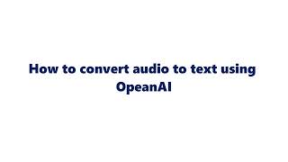 How to Convert Audio to Text Using OpenAI in Todook | AI Speech-to-Text Guide