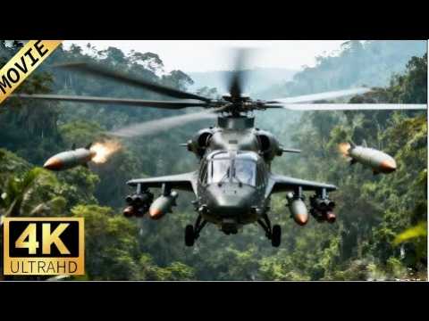 Terrorists attack a village, 10 gunships turn the battle around!
