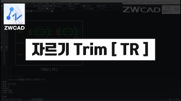[ ZWCAD ] 자르기 - Trim (지더블유캐드 기초 핵심 강의)