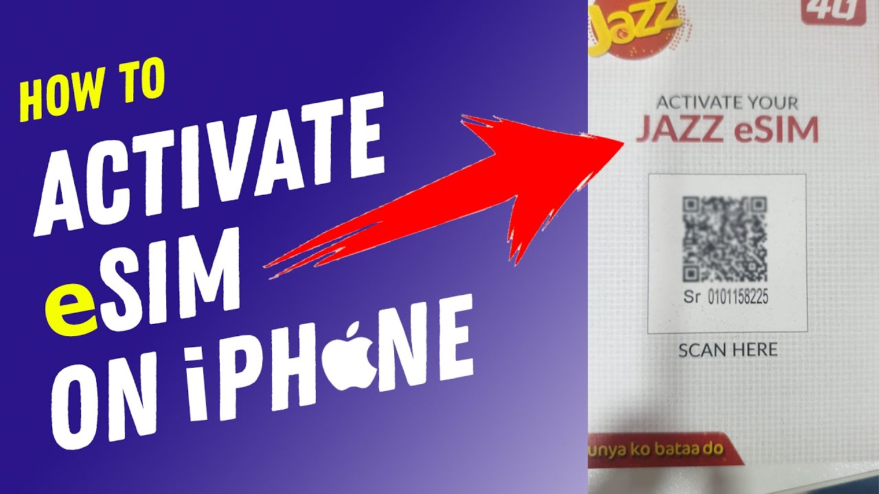 How To Activate ESIM In IPhone 11 12 13 In Pakistan Jazz ESIM 