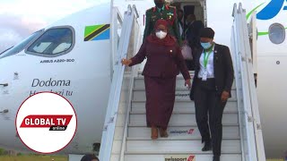 RAIS SAMIA ALIVYOTUA DODOMA, AKITOKEA MSUMBIJI KATIKA KIKAO CHA SADC...