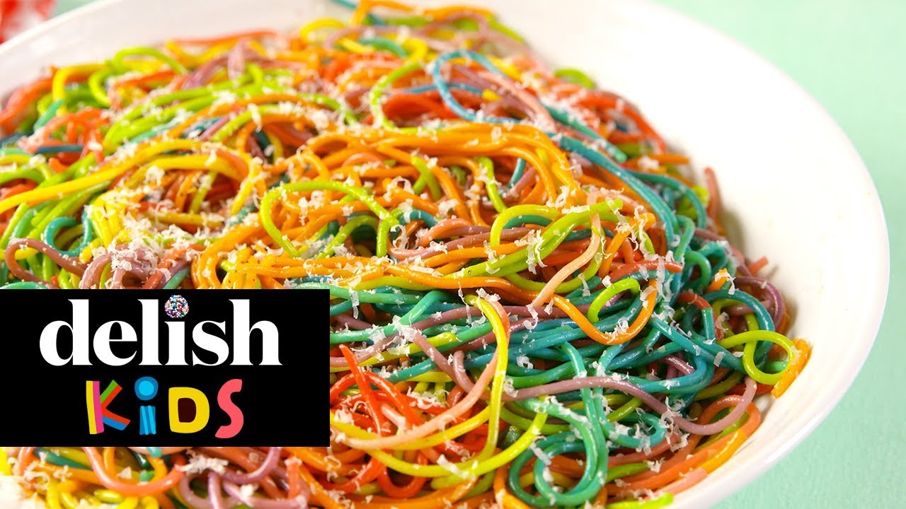 Rainbow Spaghetti Delish Kids YouTube