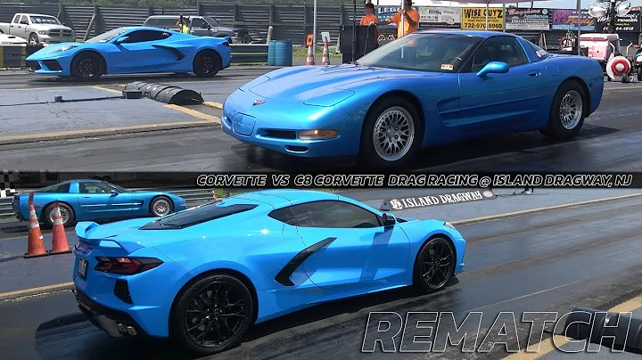 C8 Corvette vs Corvette Rematch Drag Racing @ Island Dragway