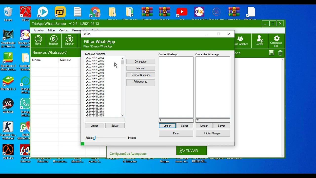 Bulk WhatsApp Sender Gerando Leads