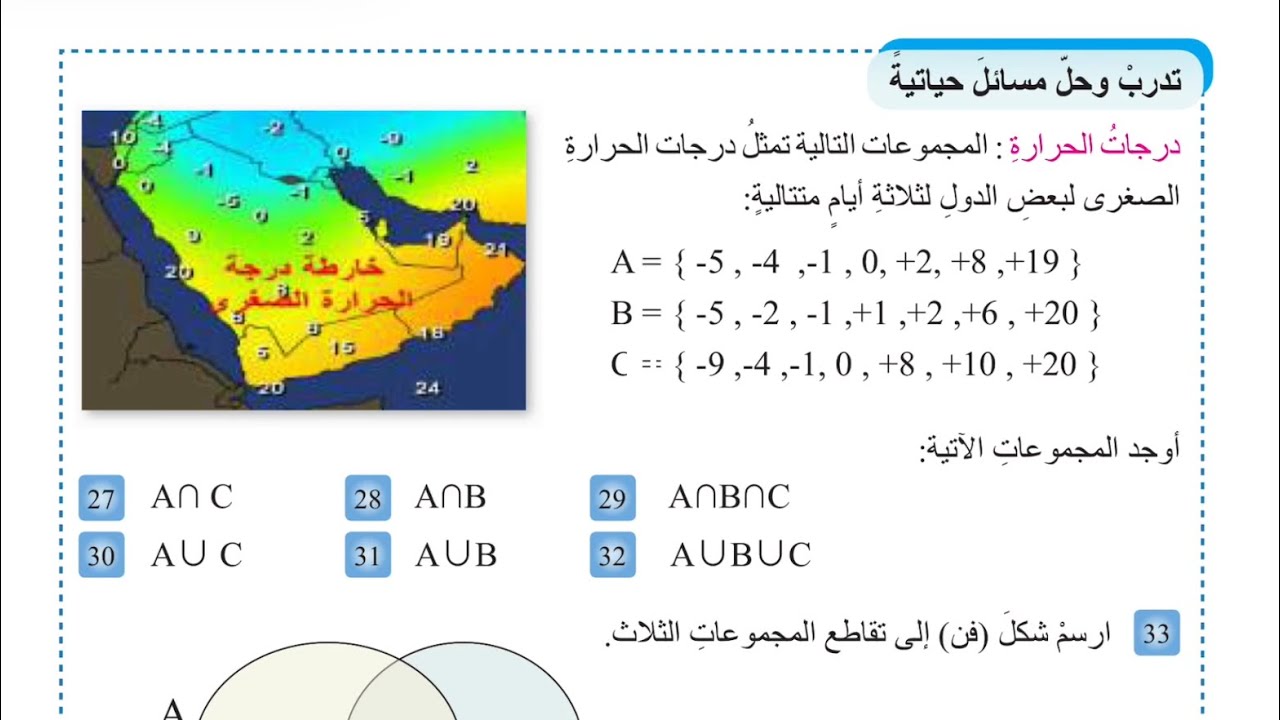 شرح وحل تدرب وحل مسائل حياتية صفحة 86 رياضيات للصف الأول متوسط المنهج الجديد