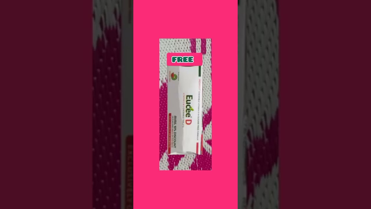 Eucee D Vitamin Free sample|| 💯🆓 Sample No hidden shipping charges ❌🙀||