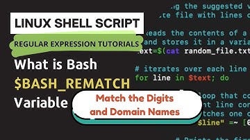 What is $BASH_REMATCH in Linux Bash and How does $BASH_REMATCH work?