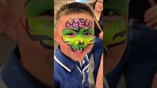 Super Quick & Chaotic 😂 #facepaint #facepainter #facepainting #reaction #zombie