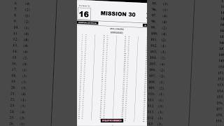 MISSION 30 TEST 16 ANSWER KEY OUT 🚨 PW TEST SERIES 17 June TODAY TEST ANSWER #physicswallah #neet